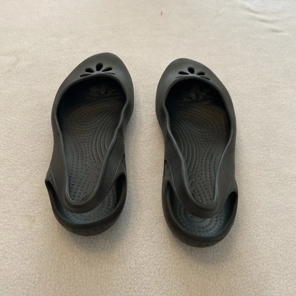 Crocs Kadee Women's sling  back Classic ballet flats  Shoes comfort 8 black - Picture 5 of 8